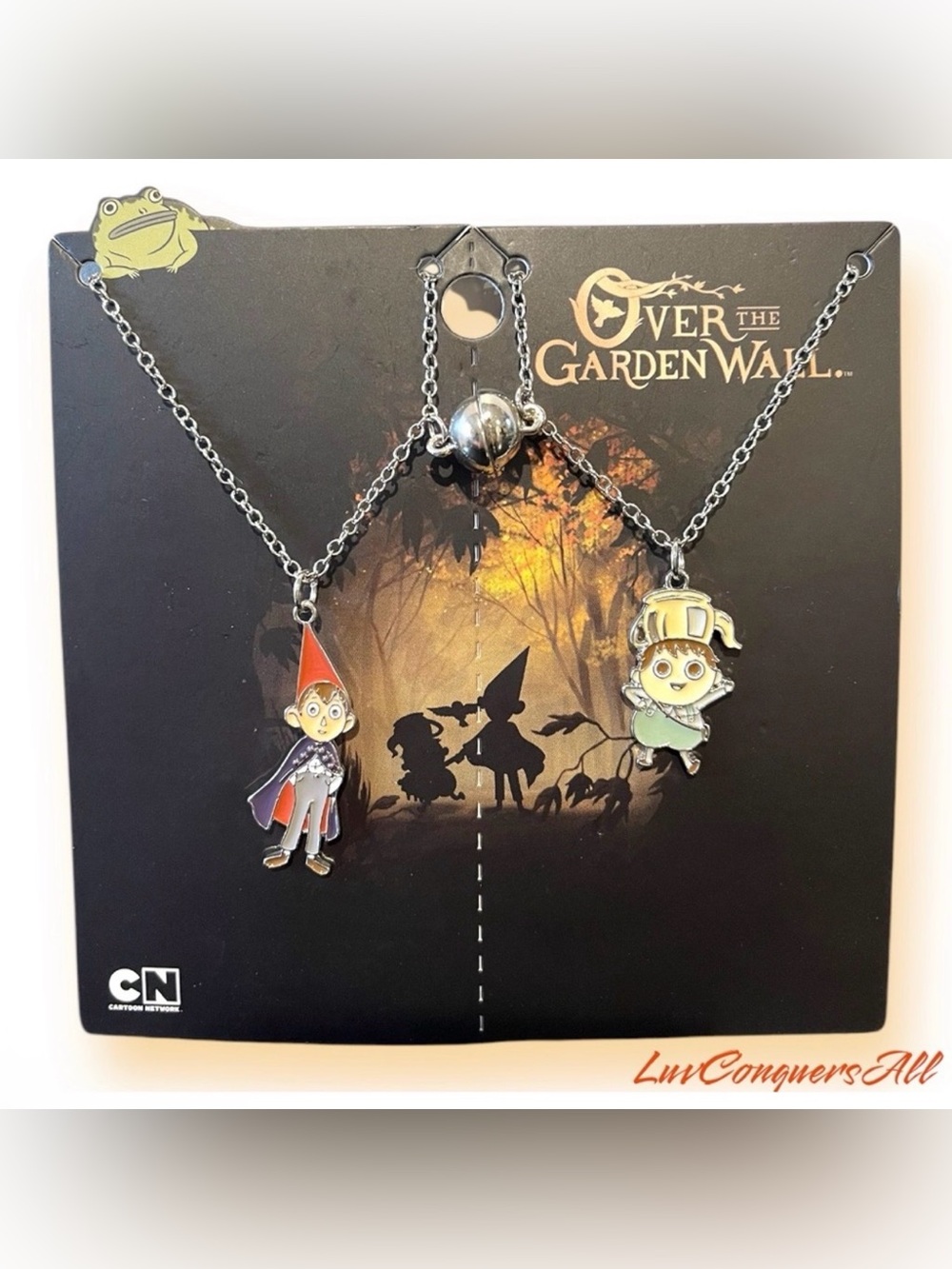 Over The Garden Wall Wirt & Greg Magnetic Best Friend Necklace Set